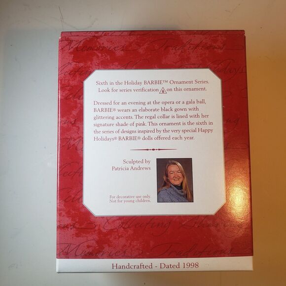 Hallmark Vintage Keepsake Ornament Holiday Barbie Collector Series 1998 - Picture 3 of 6